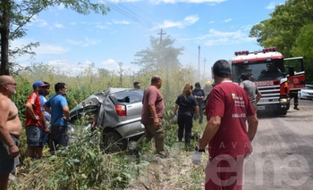 Imagen de la nota: Despiste y vuelco sobre la prolongación de Ituzaingó