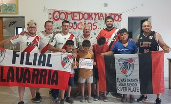 La filial de River donó 20 mil pesos a comedores  Imagen de la nota: La filial de River donó 20 mil pesos a comedores