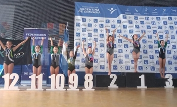 Imagen de la nota: Gimnastas de Vida Boa se presentaron en Pinamar