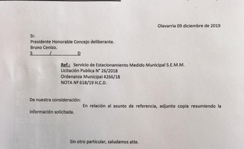 Imagen de la nota: Estacionamiento Medido: respuestas al pedido de informes