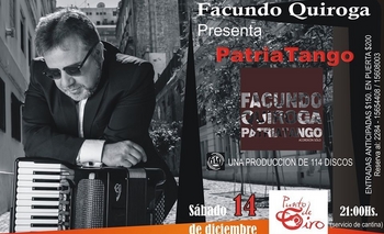 Imagen de la nota: Facundo Quiroga presentará “PatriaTango” en Olavarría
