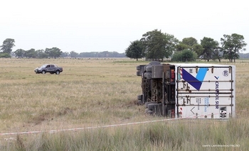 Imagen de la nota: Un camionero murió tras volcar en Ruta 51