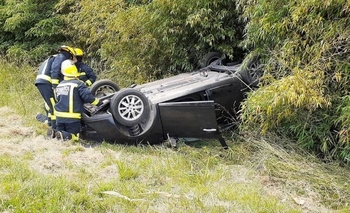 Imagen de la nota: Olavarrienses implicados en un vuelco en Ruta 205