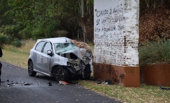 Un hombre murió en un violento accidente Imagen de la nota: Un hombre murió en un violento accidente