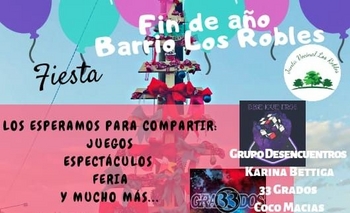 El barrio Los Robles despide el año con un gran festejo Imagen de la nota: El barrio Los Robles despide el año con un gran festejo