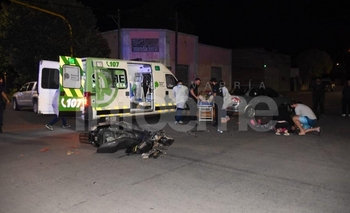 Imagen de la nota: Un herido grave en un choque en San Vicente