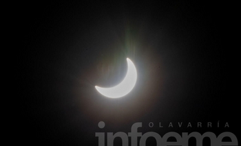 Imagen de la nota: Así se vio el eclipse solar en Olavarría   