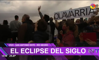 Imagen de la nota: Un olavarriense vivió la oscuridad total del eclipse