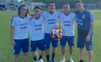 Imagen de la nota: Pedro De la Vega se entrenaba, pero el Sudamericano no se juega