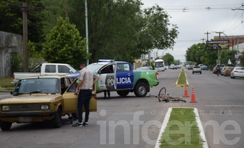 Imagen de la nota: Un ciclista hospitalizado tras ser atropellado