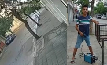 Imagen de la nota: Chocó contra un cesto y volvió para arreglarlo