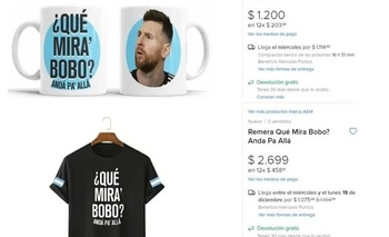 Imagen de la nota: “¿Qué mirá, bobo? Andá pa’ allá”: la frase de Messi a la venta