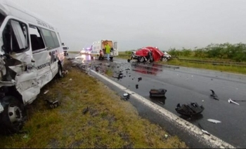 Imagen de la nota: Dos olavarrienses fallecieron tras un brutal choque en la ruta 226